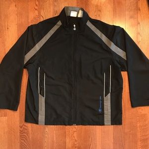 Black Champion windbreaker / button up jacket